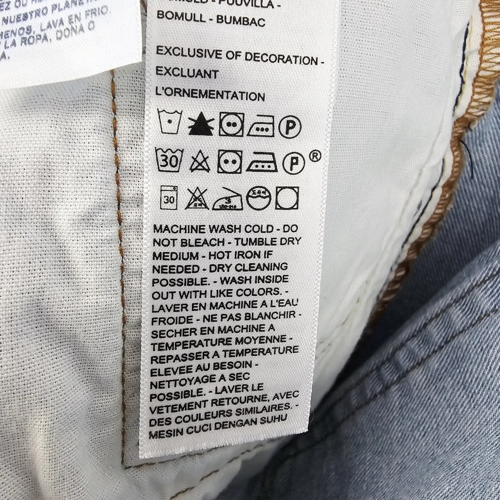 Levi's 501 Original Jean Shorts #563270213 Button Fly NWT - Picture 9 of 11